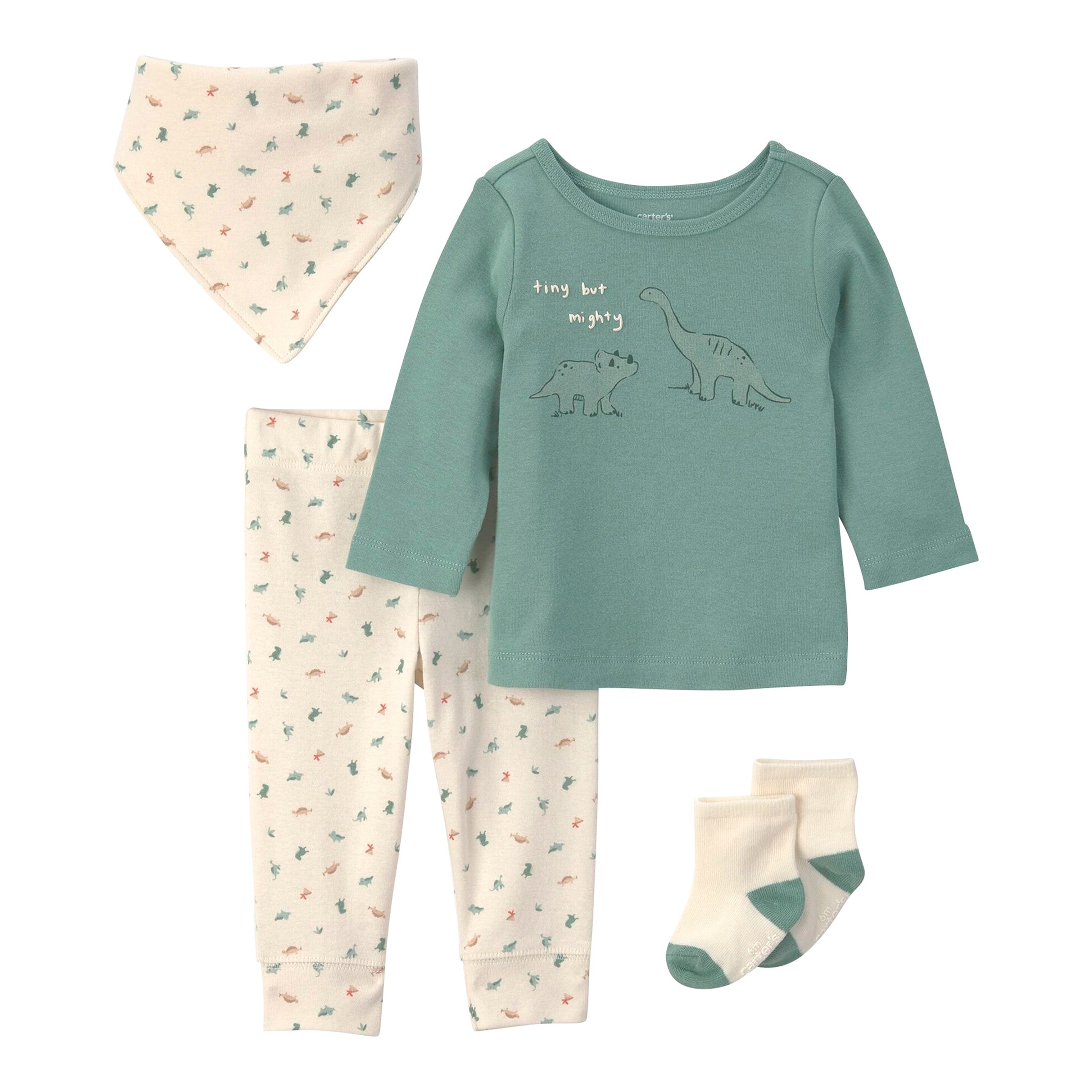 Carter's 2-tlg. Set Shirt langarm und Jogginghose Dinos