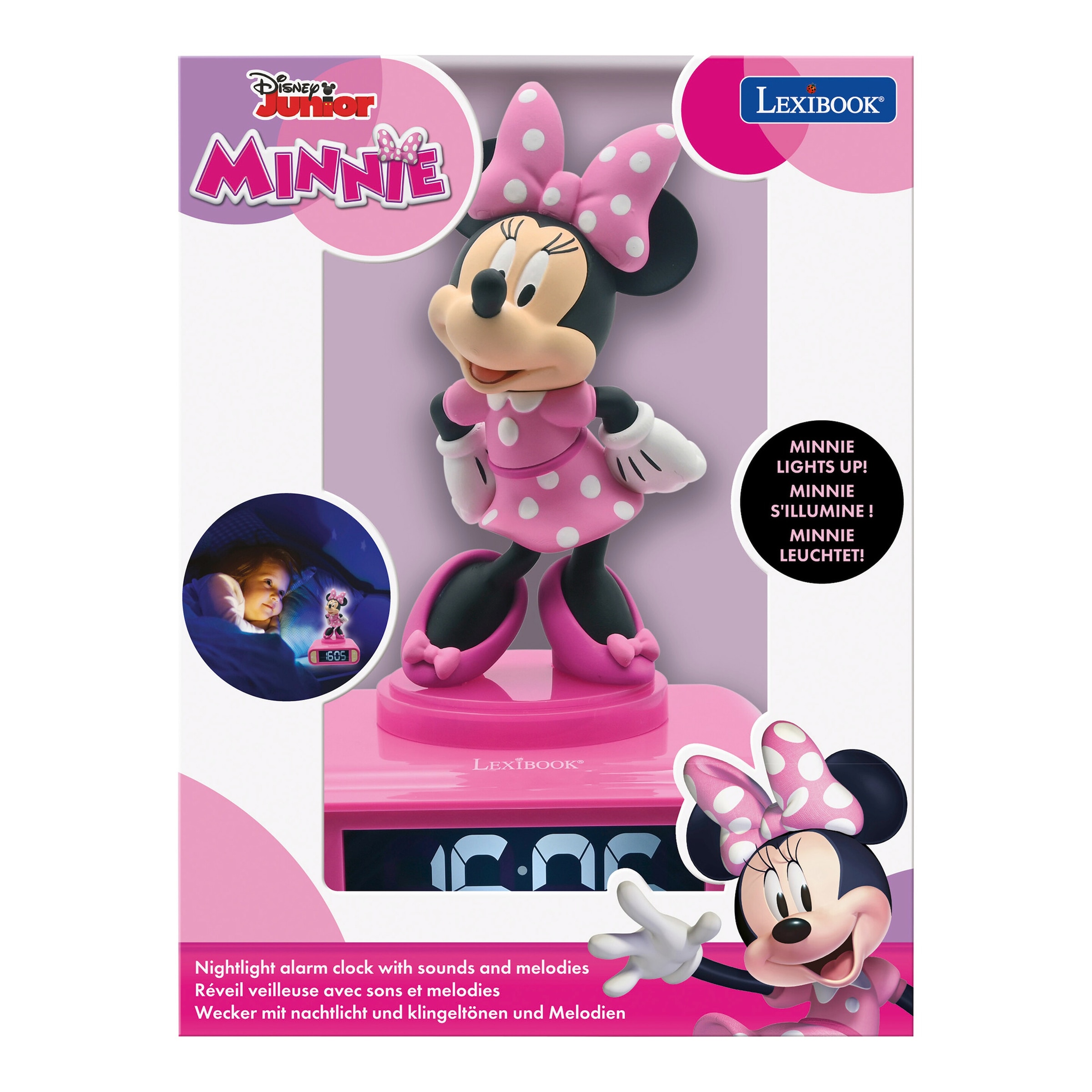 Thumbnail - Lexibook 2in1 Wecker und Nachtlicht Minnie