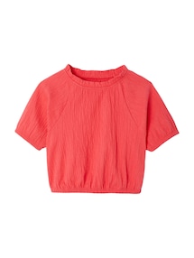 Mädchen Blusenshirt in Cropped-Länge