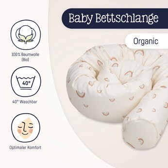 Bettschlange Organic Cotton 180 cm