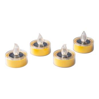 Solar LED theelichtjes, 4 stuks