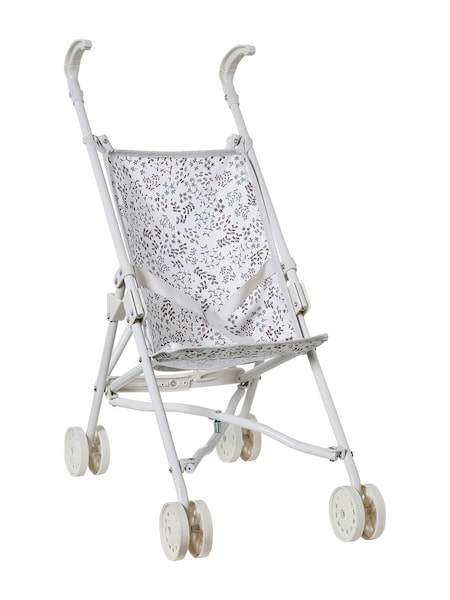 orange/rosa/grün geblümt