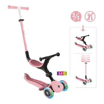 Scooter 3in1 Go-Up active mit Leuchtrollen