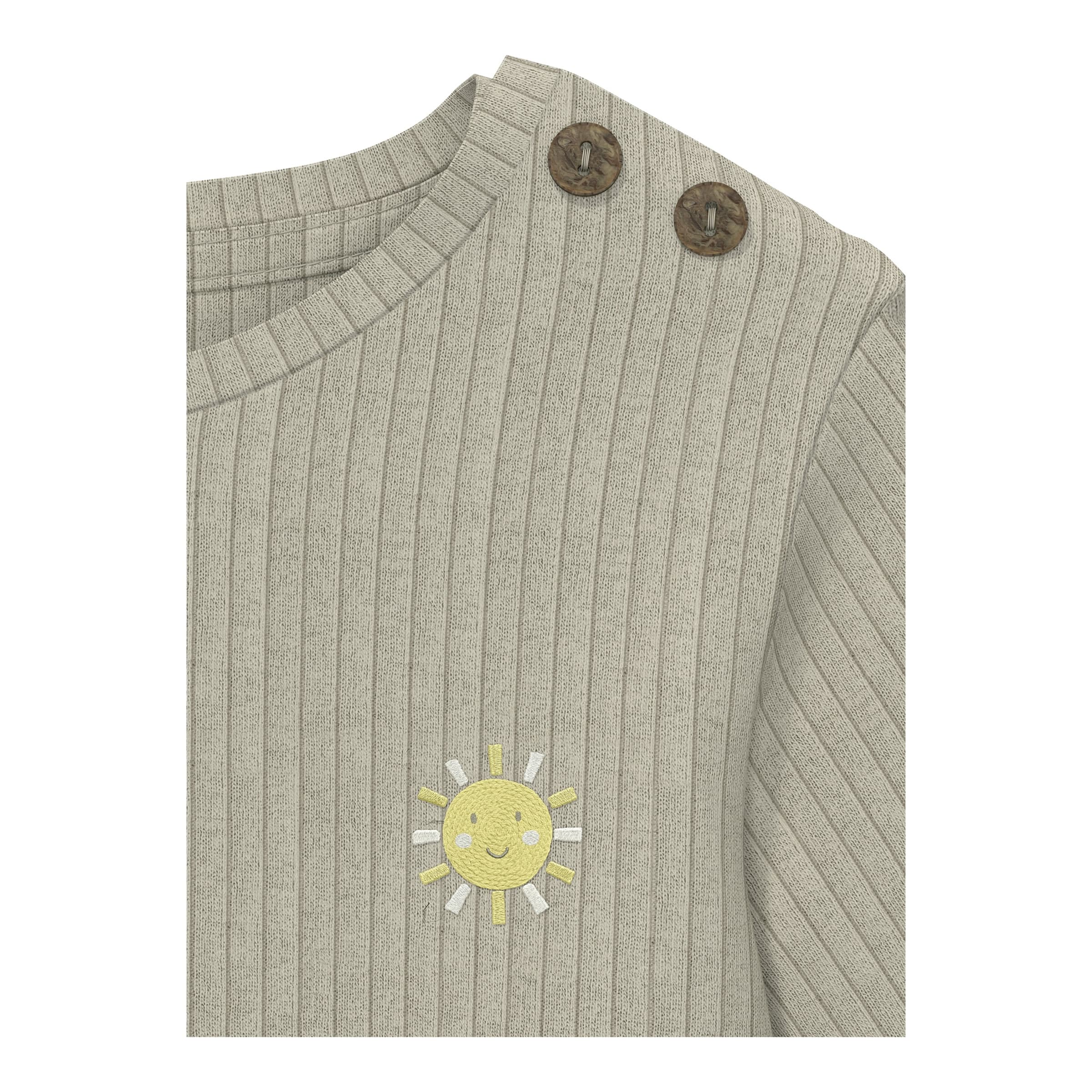 Shirt langarm Sonne Rippqualität