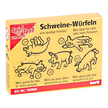 Spiel "Schweine-Würfeln"