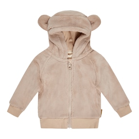 Veste en peluche à capuche avec des oreilles