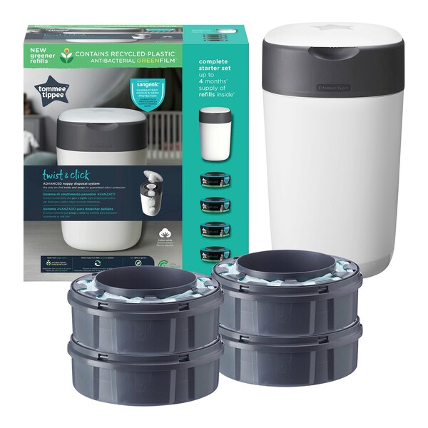 Tommee Tippee Lot de 18 Recharges Twist & Click - Couche Tommee