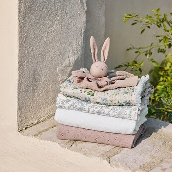 Pointelle Decke - Misty Pink