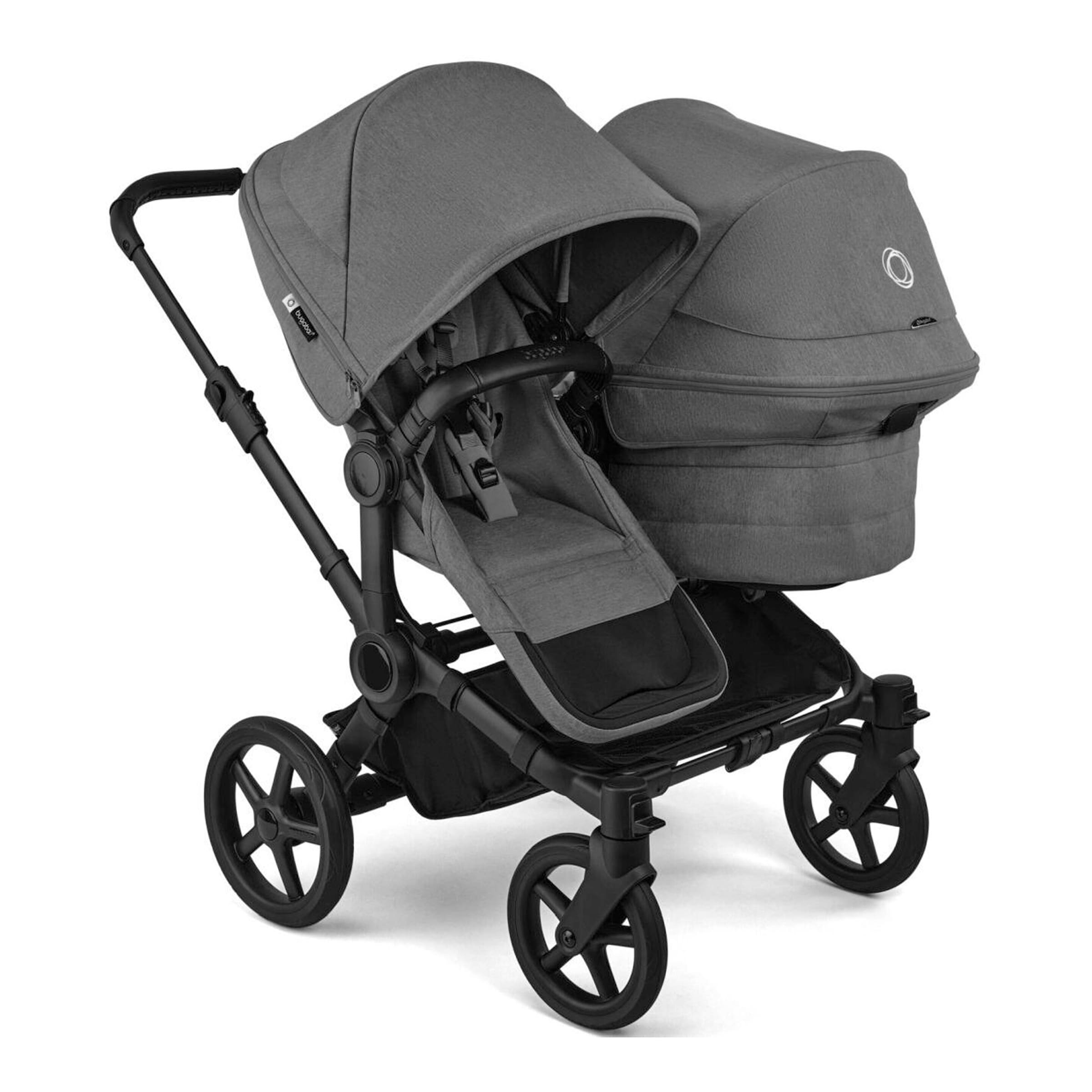 Bugaboo Donkey 6 Kinderwagen Geschwisterwagen Double grau