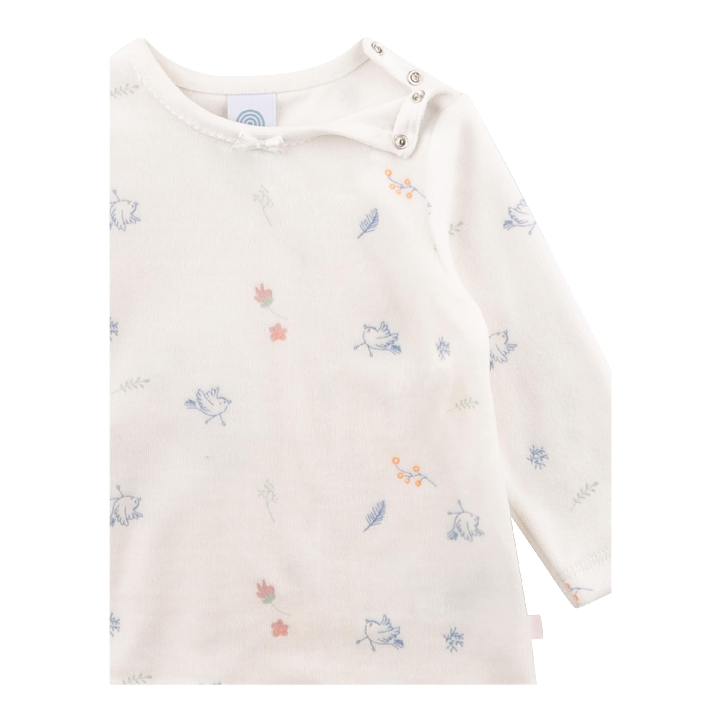 Nicki-Schlafanzug lang Vögel