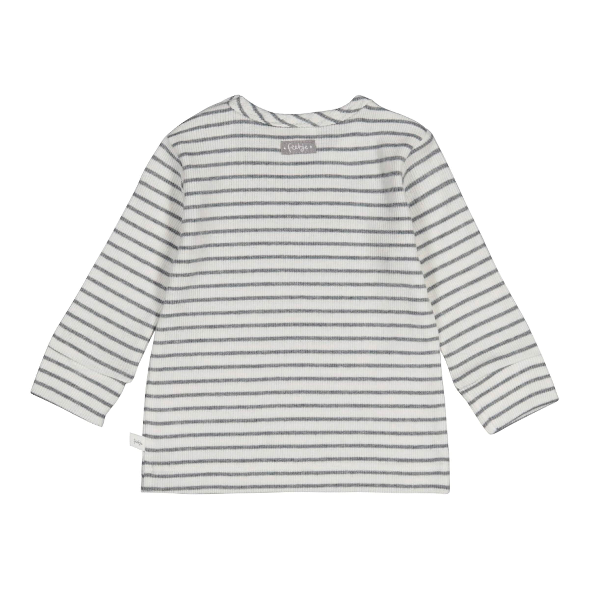 Feetje Shirt langarm Ringel Pinguin Rippqualität