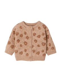 Strickjacke mit Knopfleiste Baby, Jacquardmuster