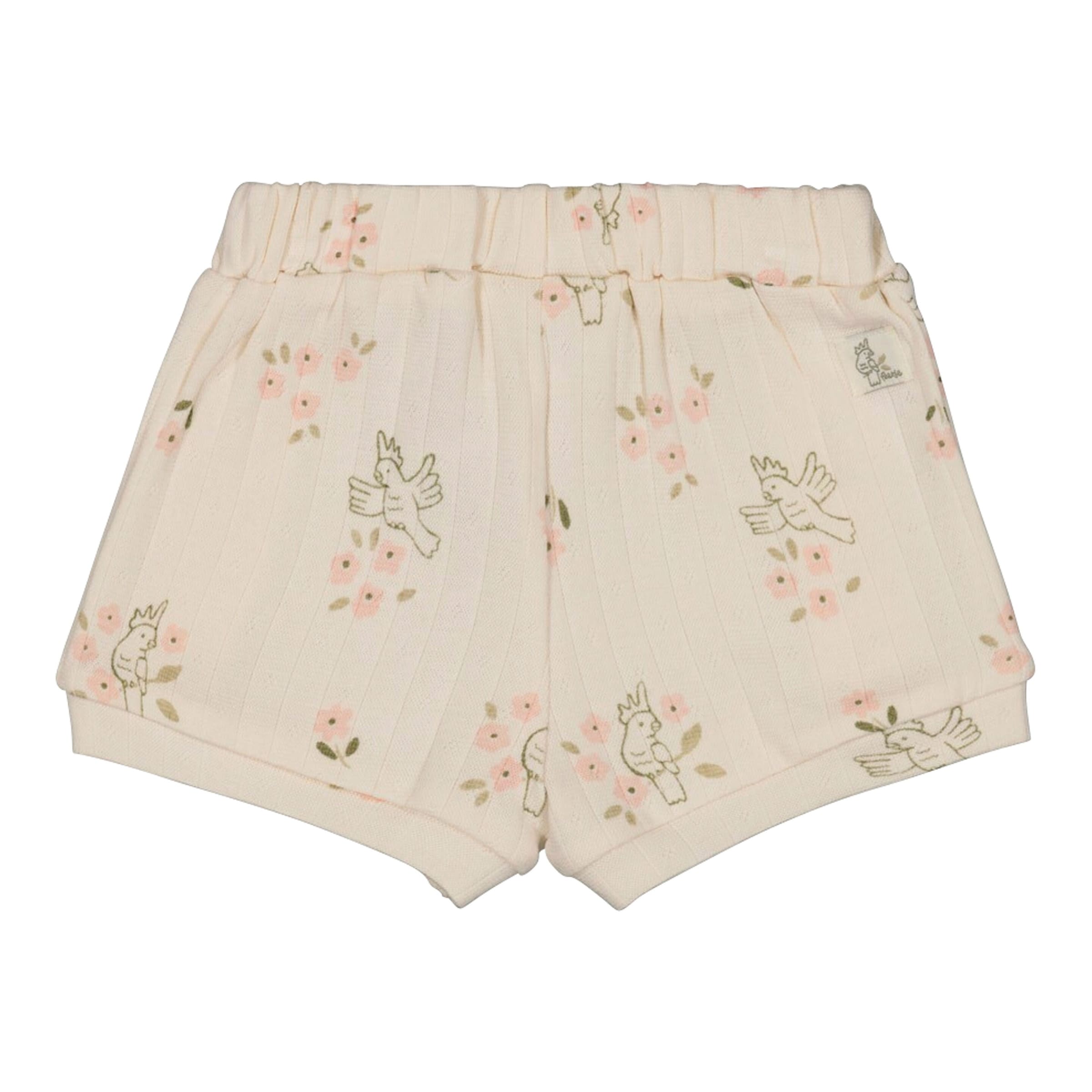 Feetje Ajour-Shorts Papageien Blumen Rüschen
