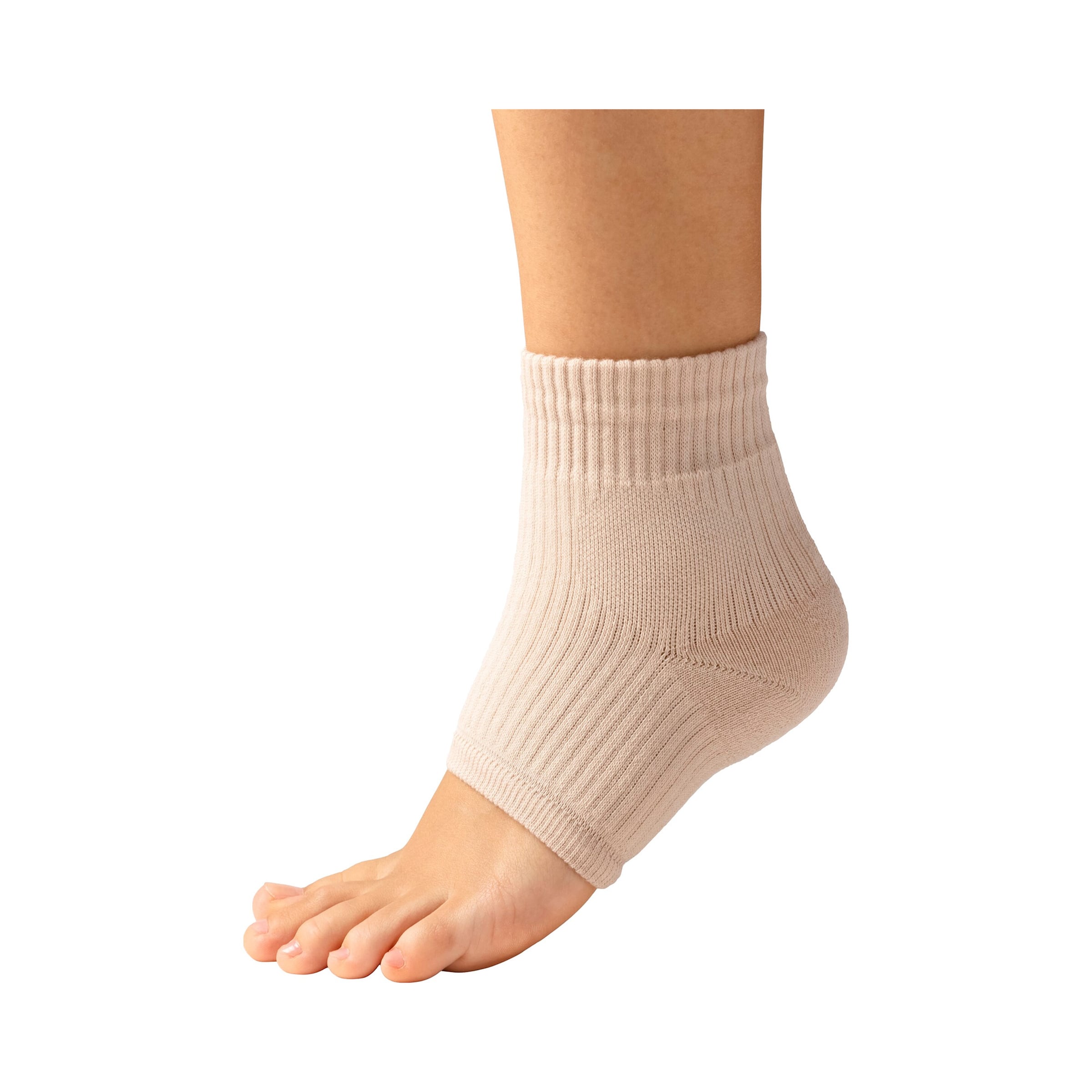 Knöchel-Strumpf, 2 Stück beige L/XL