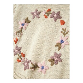 Pullover Blumenstickerei