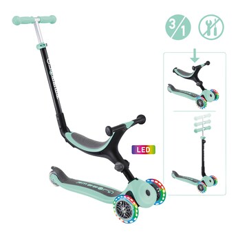 3in1 Scooter Go-Up mit Leuchtrollen