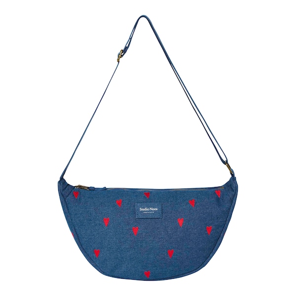 Denim rote Herzen