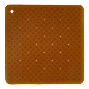 Badewannenmatte Wave aus Naturkautschuk 52,5x52,5 cm 