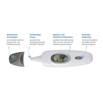 3-in-1 Fieberthermometer Skin Temp