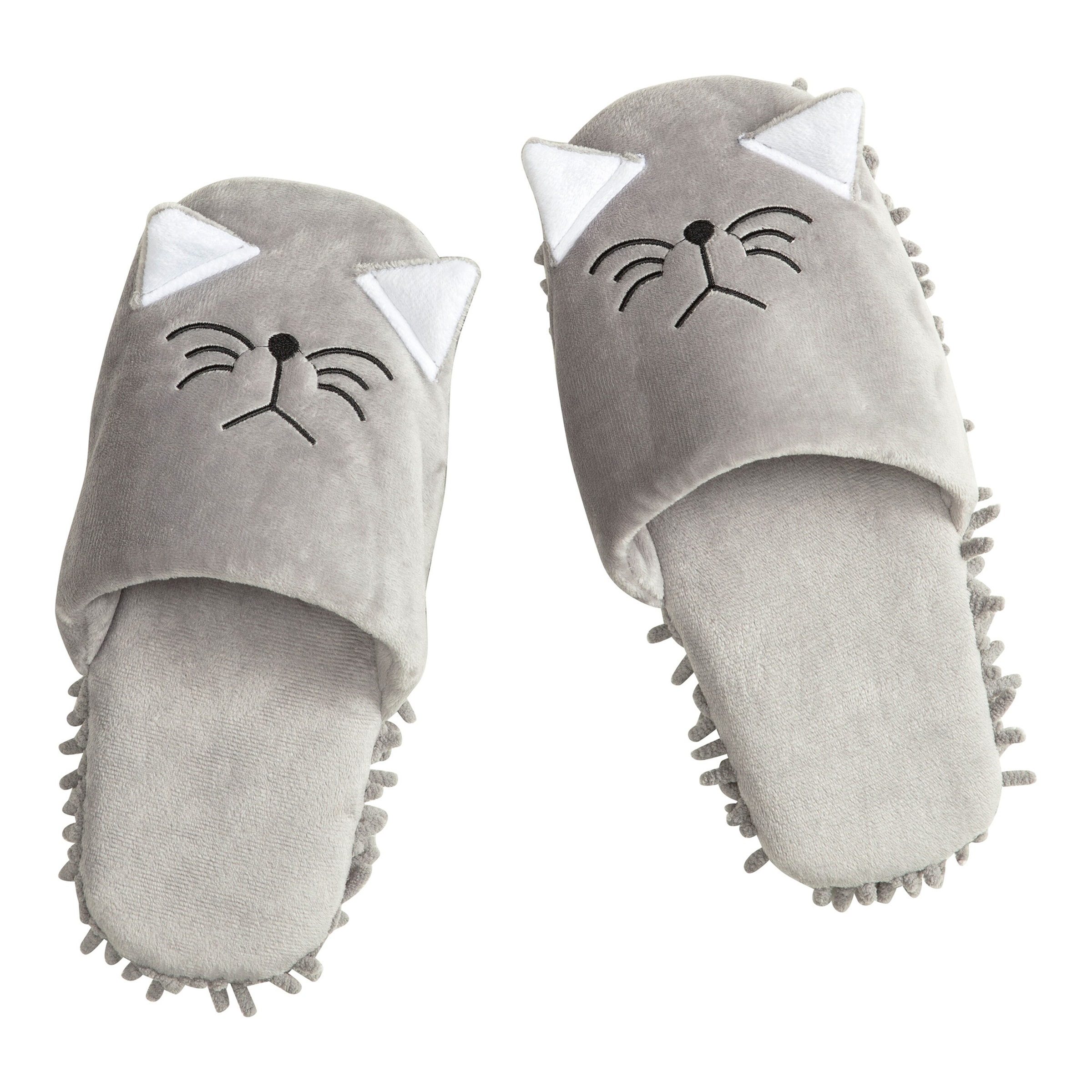 Putzpantoffeln „Katze“, 1 Paar