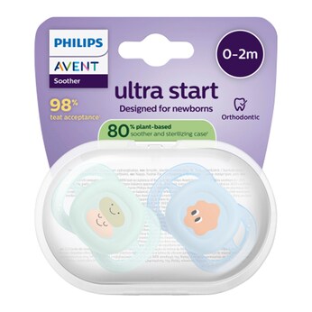 2er-Pack Schnuller ultra start, 0-2M