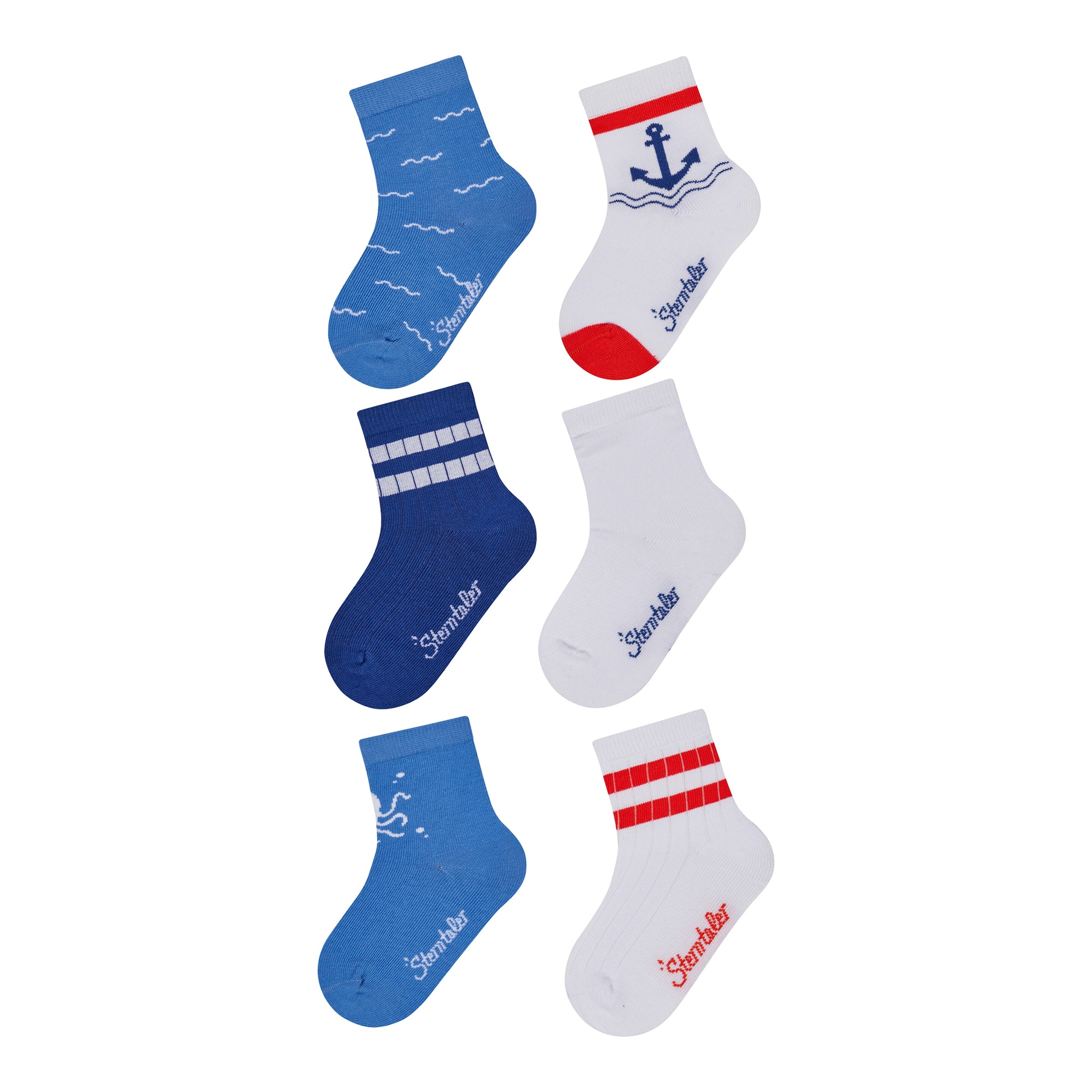 Sterntaler 6er-Pack Socken Maritim