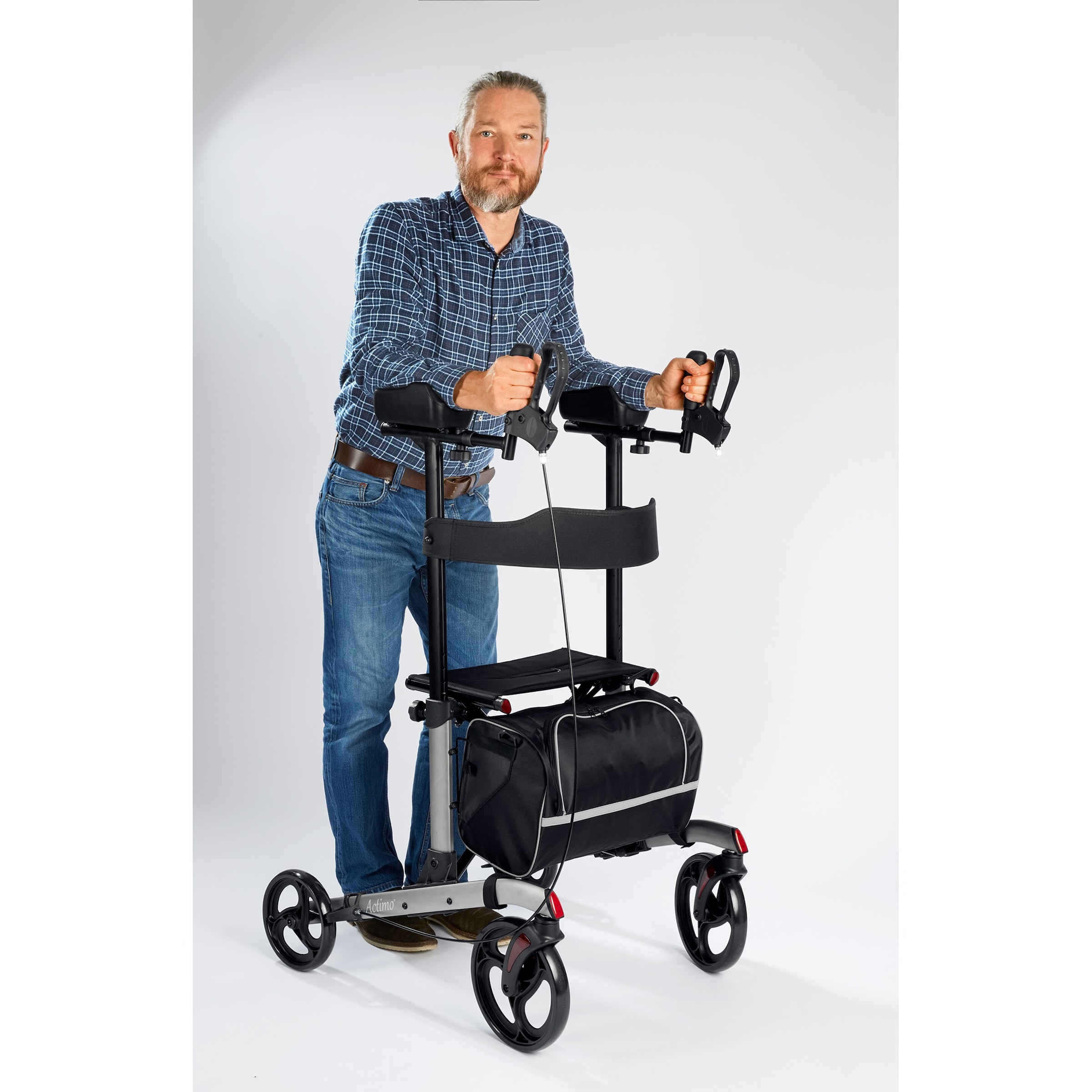 Rollator mit Arthritisauflage, faltbar