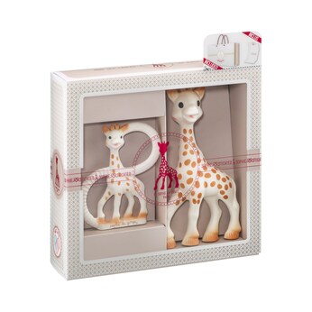 Geschenkset Sophie + Beißring aus Naturkautschuk