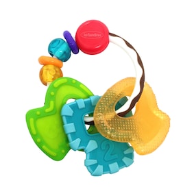 Hochet avec anneau de dentition clé Go gaga