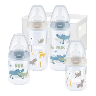 5-tlg. Babyflaschen-Set First Choice Plus Temperature Control, Anti-Kolik-Weithals, 150-300ml, 0-6M