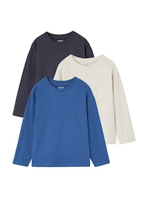 3er-Pack Shirts Jungen BASIC