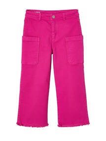 Weite Mädchen Cargohose aus Stretch