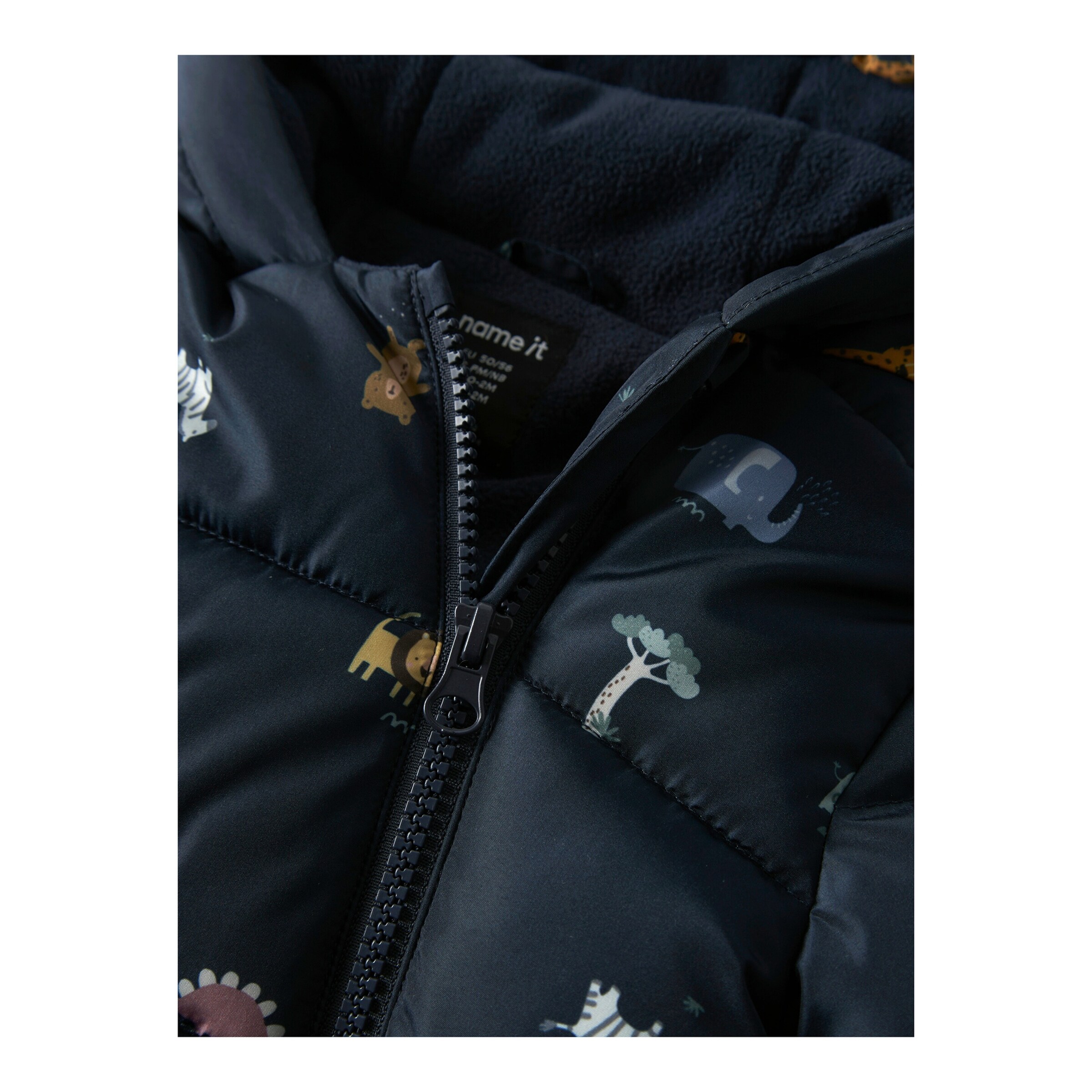 Steppoverall mit Kapuze Tiere