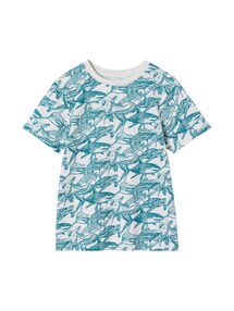 T-Shirt mit Print und Recycling-Baumwolle Jungen