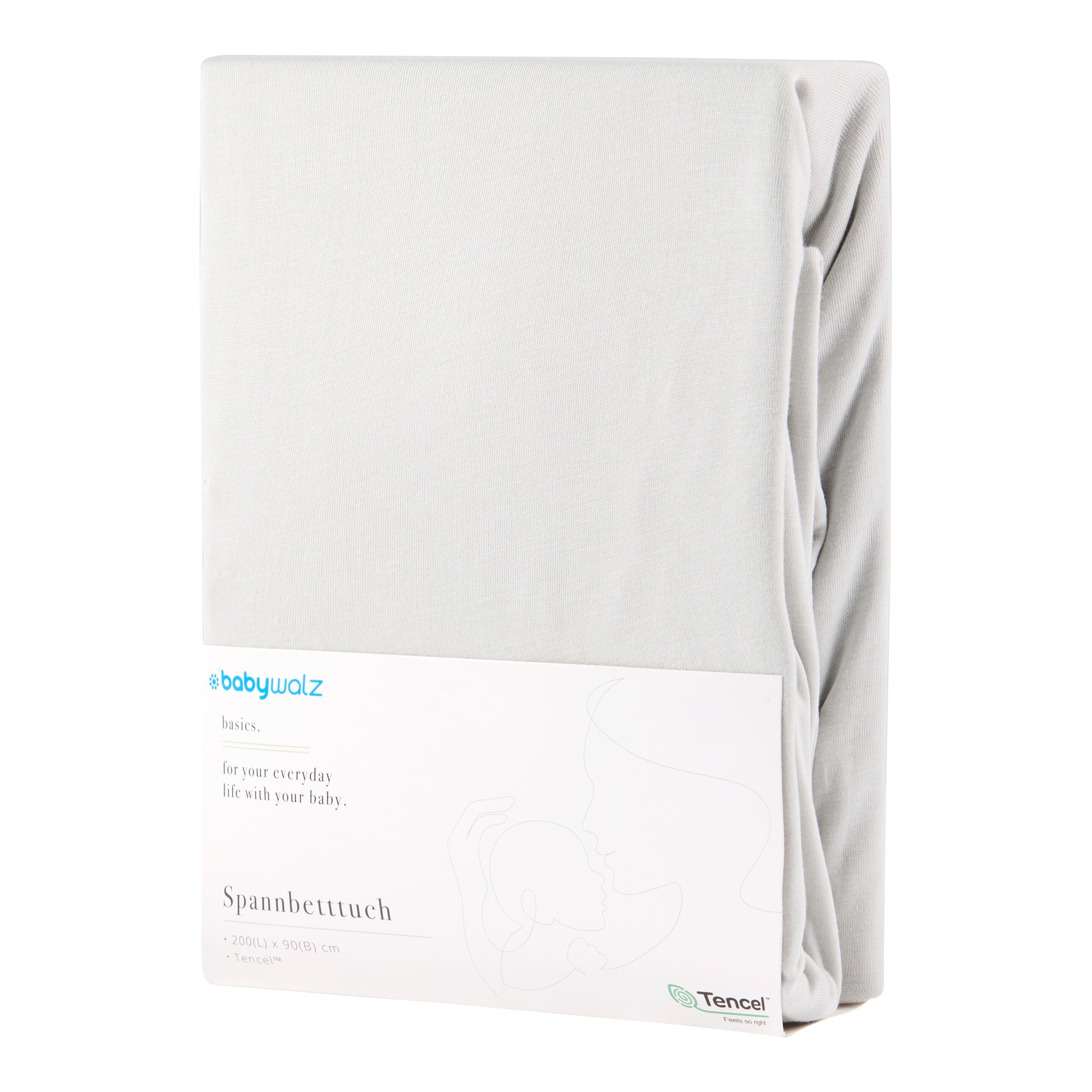 Baby-Walz Basics Spannbetttuch TENCEL™ 90x200 cm