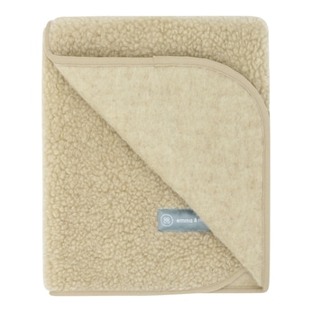 Babydecke Merinowolle-Teddy 75x95 cm