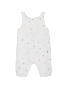 Mädchen Baby Overall, bestickte Motive