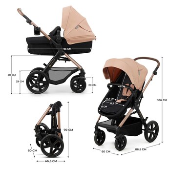 Kombikinderwagen MOOV 2 Trio-Set inkl. Babyschale MINK PRO