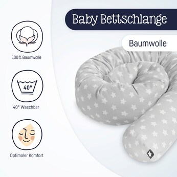 Bettschlange Jersey 180 cm