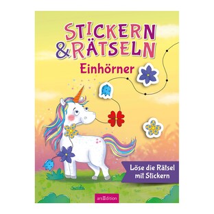 Stickern & Rätseln - Einhörner