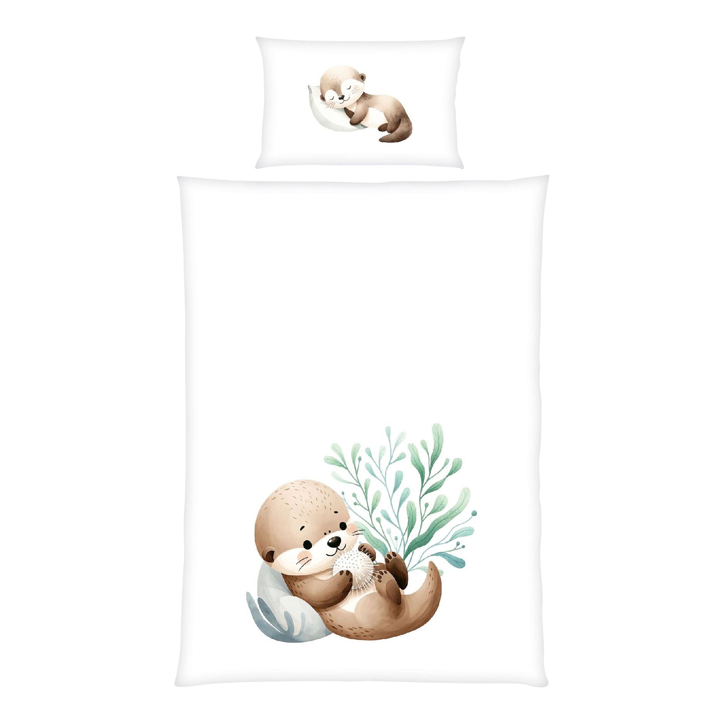 Baby Best Babybettwäsche "Schnuffel-Otter" 2 Wendebettwäsche