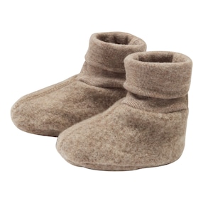 Chaussures à enfiler en polaire de laine en laine mérinos