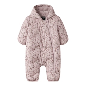 Steppoverall mit Kapuze Blumen
