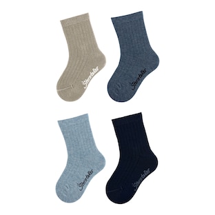 4er-Pack Socken Rippqualität