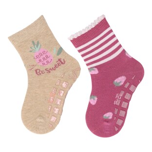 2er-Pack ABS-Socken Früchte