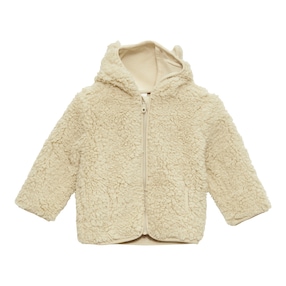 Plüschjacke Kapuze mit Ohren 