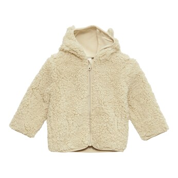 Plüschjacke Kapuze mit Ohren 