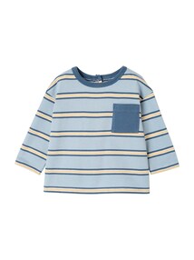 Shirt mit Brusttasche Baby, gestreift