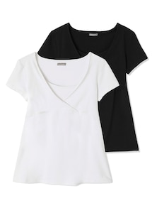 2er-Pack T-Shirts für Schwangerschaft & Stillzeit