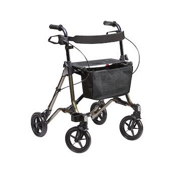 Lichte rollator Taima M-GT, aluminium, met rugband en tas